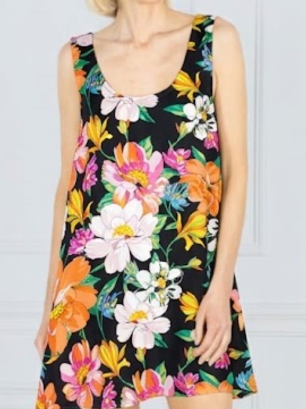 La Vie Style House Floral Print Mini Dress OS